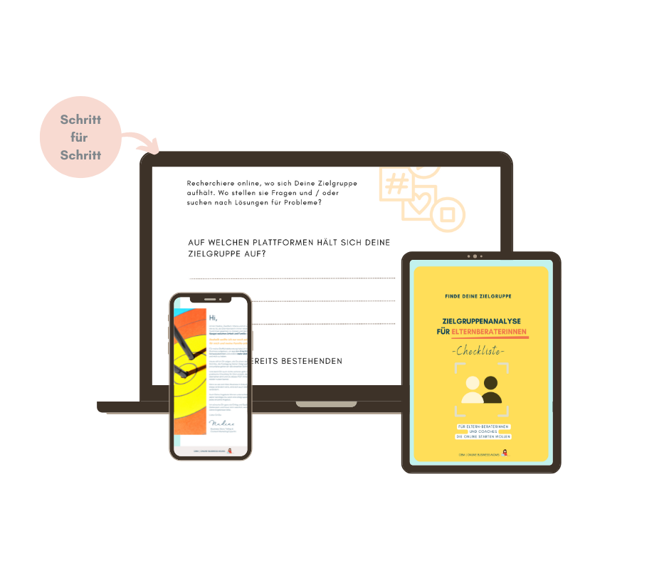 Online Business Moms Freebie Zielgruppenanalyse Checkliste für Elternberaterinnen