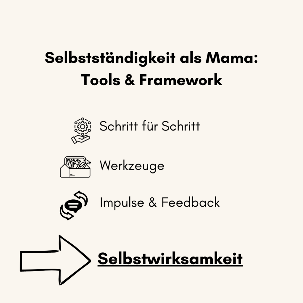 Selbstständigkeit als Mama im Online-Business: Tools, Framework und Schritt-für-Schritt-Umsetzung führen zu mehr Selbstwirksamkeit